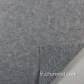 HEATHER GREY 100% polyester un coup de pinceau latéral Tissu en toison en tricot pour le textile de la maison manteau